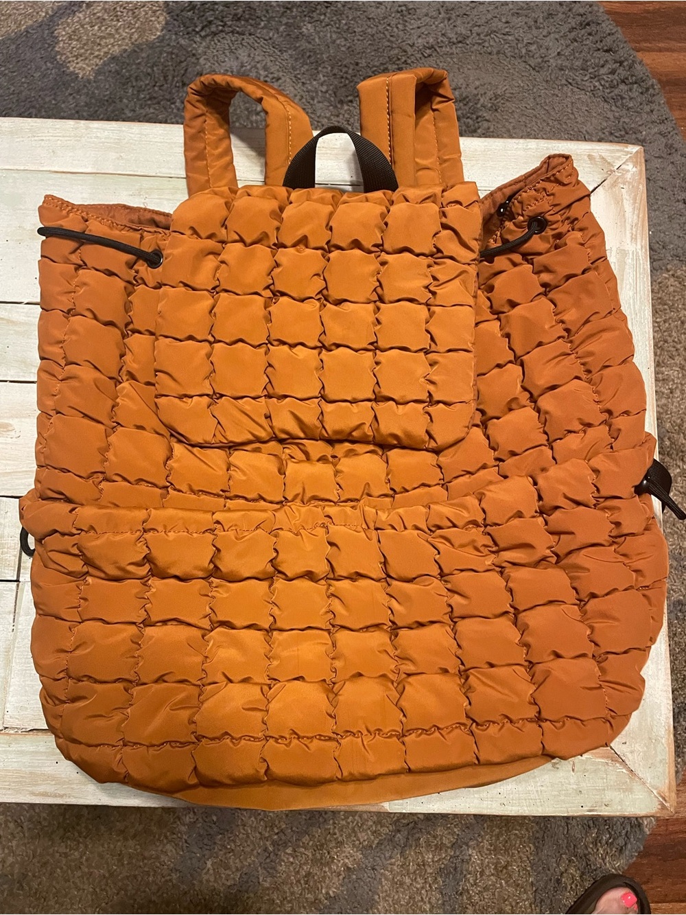 Quilted Puffer Backpack